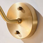 South Seas Brass Wall Sconce with White Wax Wood and Glass Shade