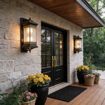 Aurelia Outdoor Wall Sconce in Copper and Glass