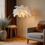 Aurelia Feather Floor Lamp – Nordic Designer Standing Light