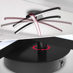 Aura Dual LED Semi Flush Mount Ceiling Light with Rotating Strips