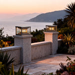 Modern Stainless Steel Gate Pillar Lights for Outdoor Courtyard