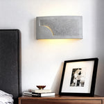 Cement Wall Sconce with Upward Light for Modern Interiors
