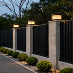 Modern Outdoor Pillar Light with Die-Cast Aluminum Frame