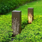 Modern Aluminum Pathway Bollard Light with Warm LED Glow
