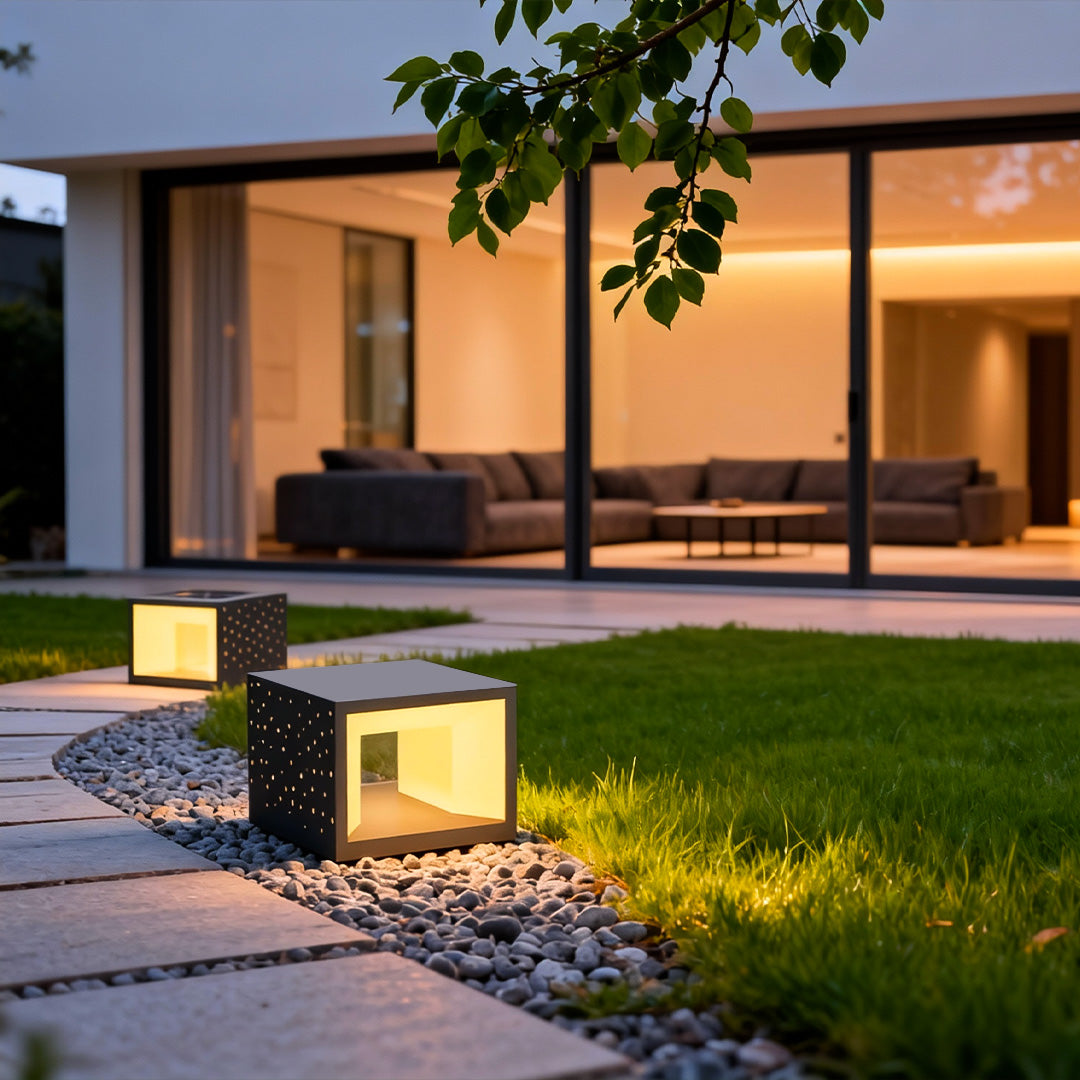 Modern Outdoor Pillar Light for Gate Columns | Stainless Steel LED