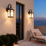 Retro Outdoor Wall Sconce with Warm LED Light – Die-Cast Aluminum