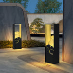 Artisan Black Bollard Light for Modern Landscape Illumination