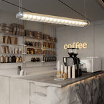 Linear LED Pendant Light with Vintage Industrial Design