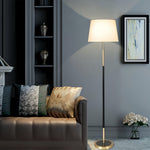 Wrought Iron Floor Lamp with Fabric Shade – Vintage Country Style