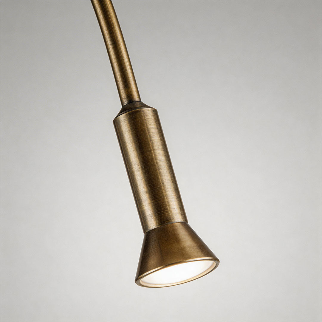 Modern LED Garden Path Lights in Gold Aluminum for Outdoor Landscapes