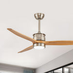Aurelia LED Ceiling Fan with Light — Contemporary Wood-Blade Design