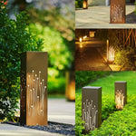 Modern Aluminum Pathway Bollard Light with Warm LED Glow