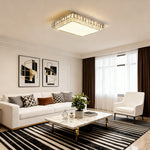 Lumière Crystal Flush Mount Ceiling Light in Chrome
