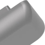 Minimalist Geometric Outdoor Wall Sconce in Gray Die-Cast Aluminum