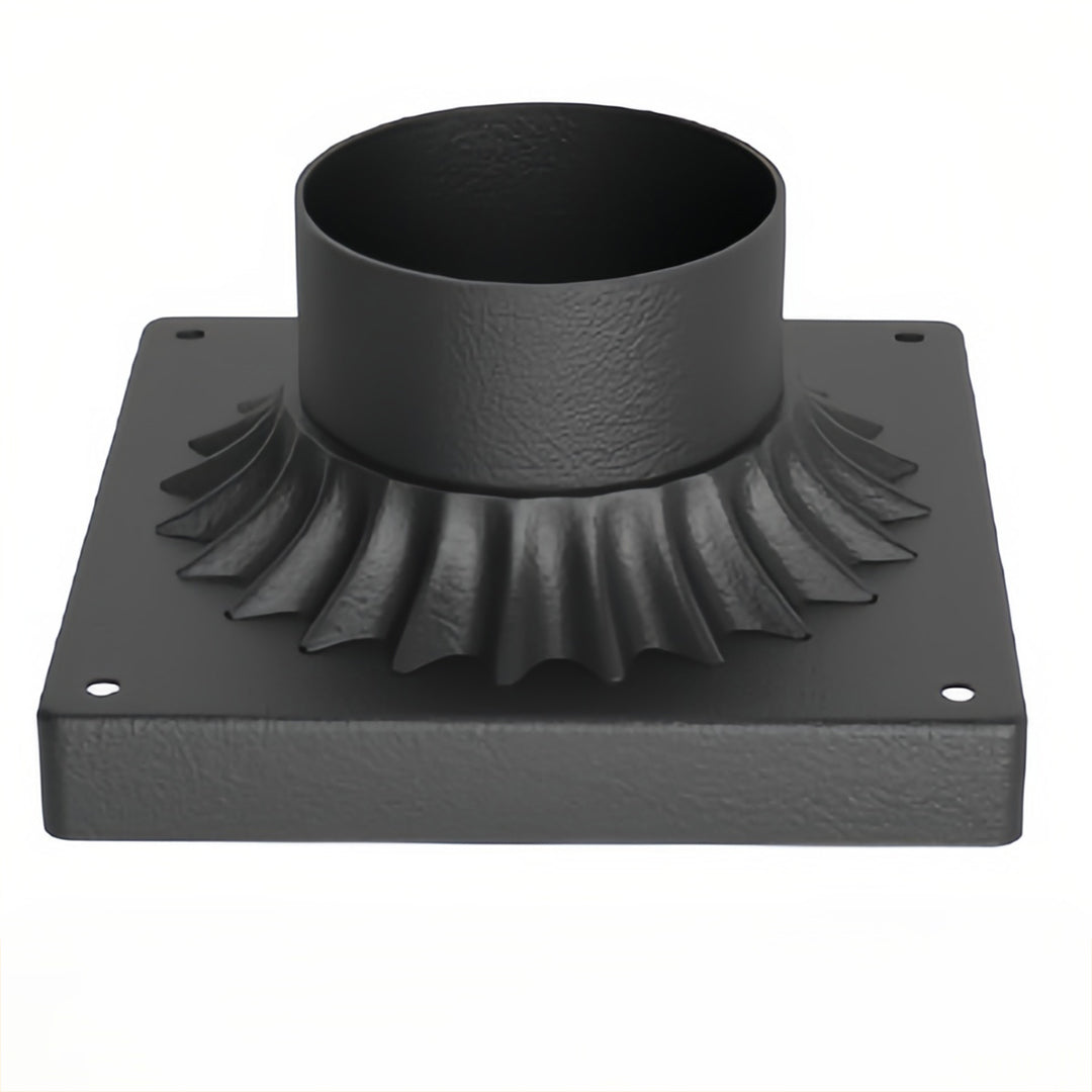 Retro Black Aluminum Bollard Path Lights with Frosted Glass for Garden Walkways
