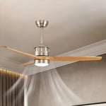Aurelia LED Ceiling Fan with Light — Contemporary Wood-Blade Design