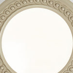 French Retro Flush Mount Ceiling Light with Carved Resin and Acrylic Shade