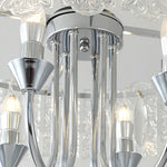Aurelia Chrome Iron Chandelier — French-Inspired Island Pendant Light