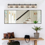 Nordic Geometric Linear Wall Sconce with Multi-Light Iron Frame