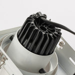 Recessed LED Spotlight with Anti-Glare Trim, Modern Architectural Downlight