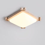 Xavren Travertine LED Flush Mount Ceiling Light for Modern Interiors