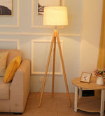 York Tripod Wooden Floor Lamp