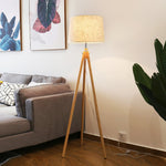 York Tripod Wooden Floor Lamp