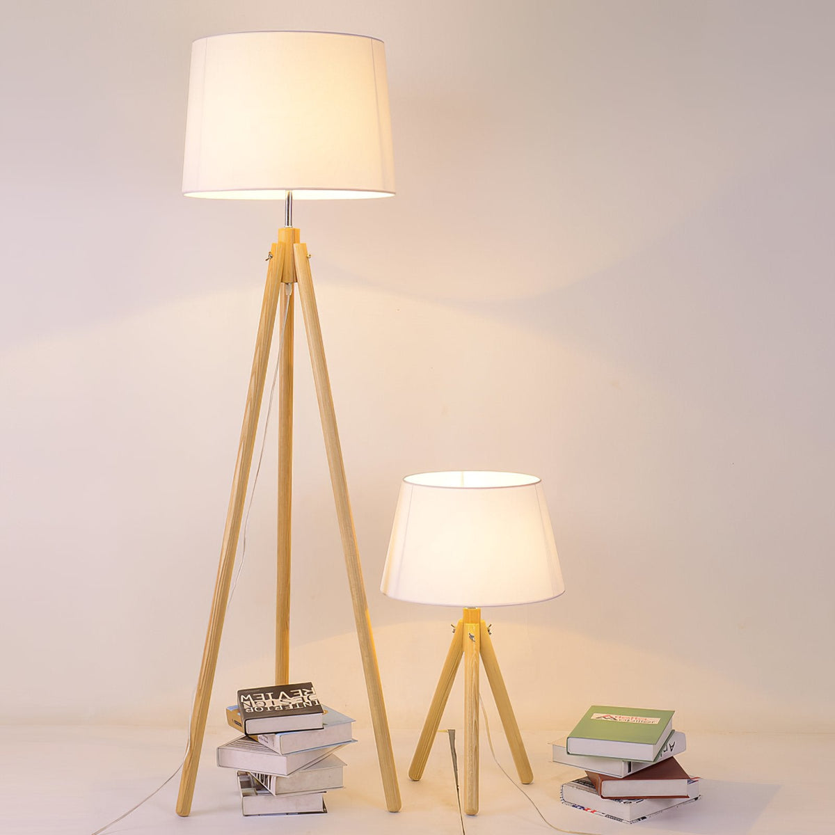 York Tripod Wooden Table Lamp