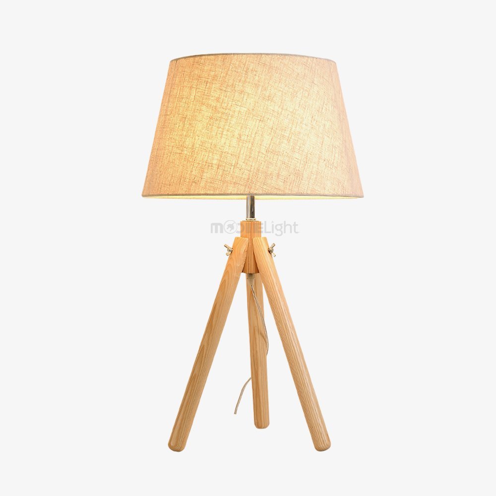 York Tripod Wooden Table Lamp