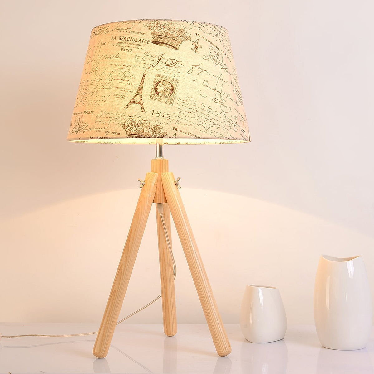 York Tripod Wooden Table Lamp