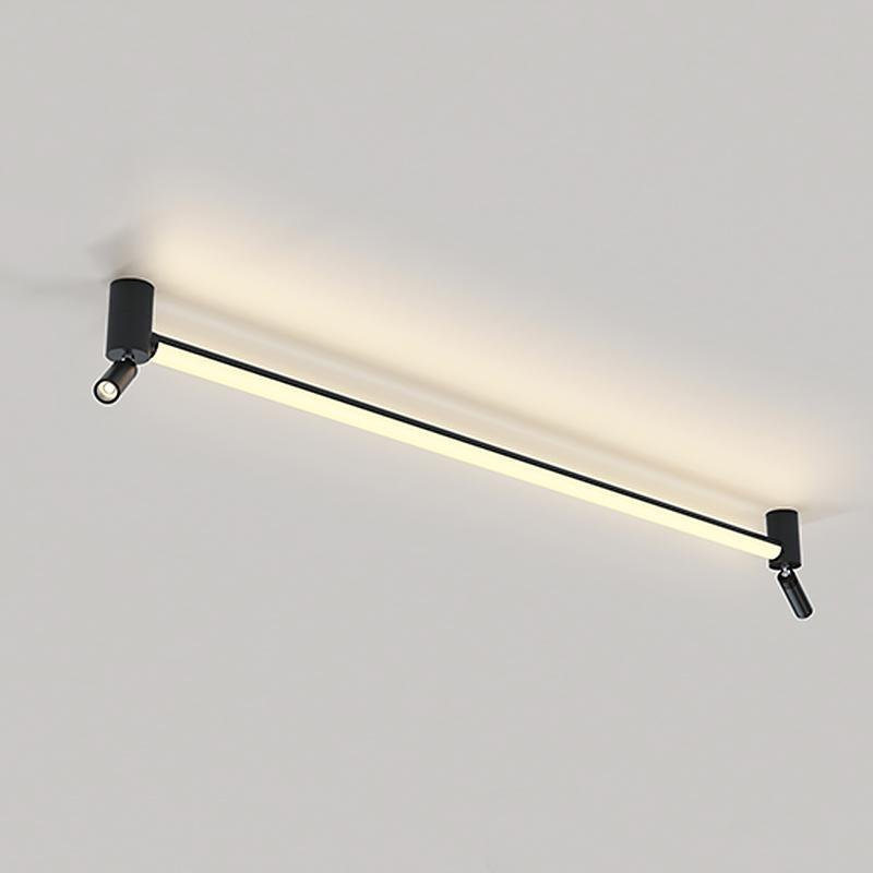 Modern Flush Mount Ceiling Light with Rotating LED Spotlights