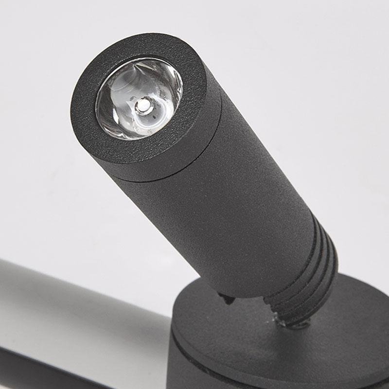 Modern Flush Mount Ceiling Light with Rotating LED Spotlights