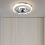 Aura 20" LED Ceiling Fan with Remote Control – Modern Flush Mount Light for Bedroom & Living Room