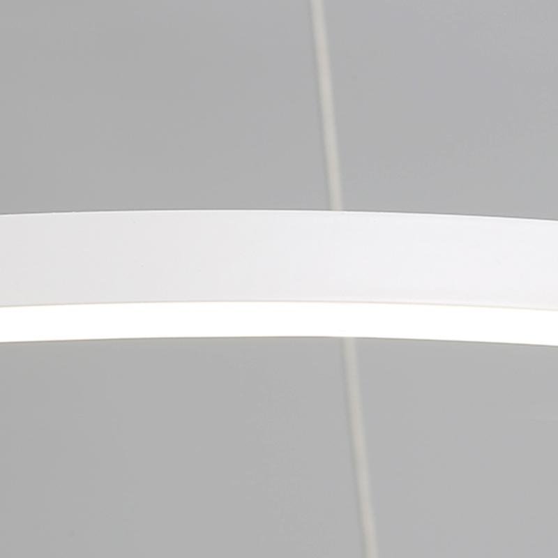 Linear LED Chandelier with Adjustable Spotlights for Modern Interiors