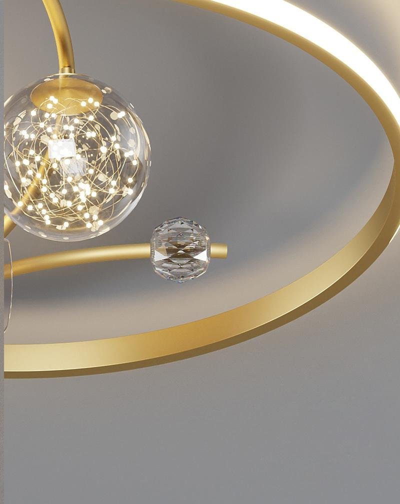 Round Flush Mount Ceiling Fan with LED Light and Remote – Modern Kids Room Fan in Black or Gold