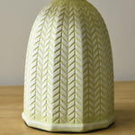 Vintage Tapered Pleated Linen Shade Ceramic 1 Light Table Lamp