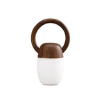 Zen Buddha Portable Table Lamp – Handcrafted Wooden LED Accent Light