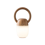 Zen Buddha Portable Table Lamp – Handcrafted Wooden LED Accent Light