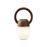 Zen Buddha Portable Table Lamp – Handcrafted Wooden LED Accent Light