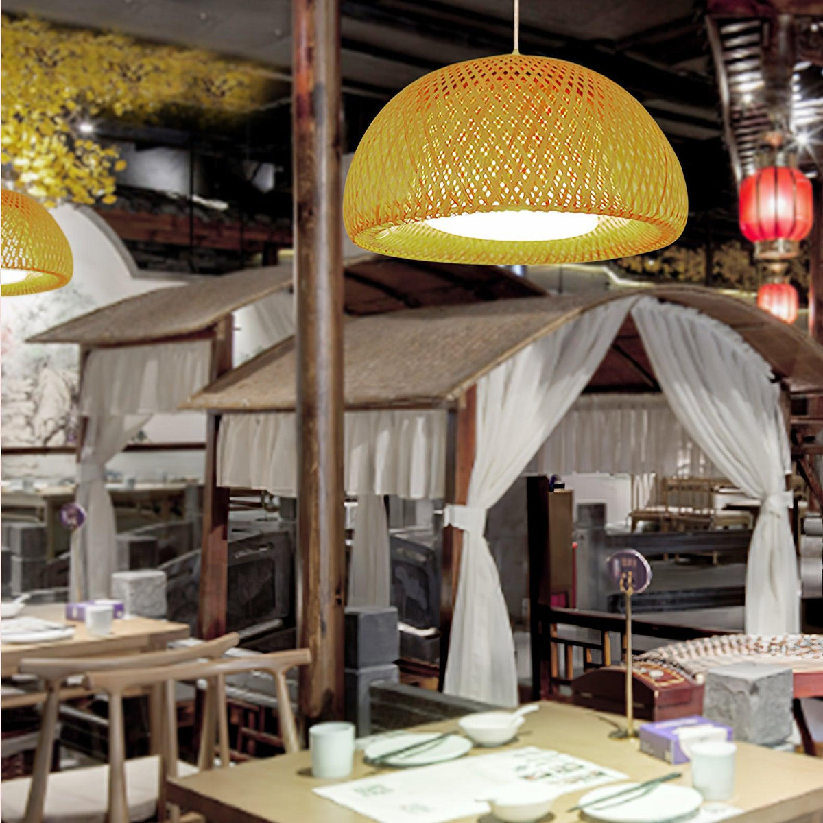 Zenith Bamboo Pendant Light