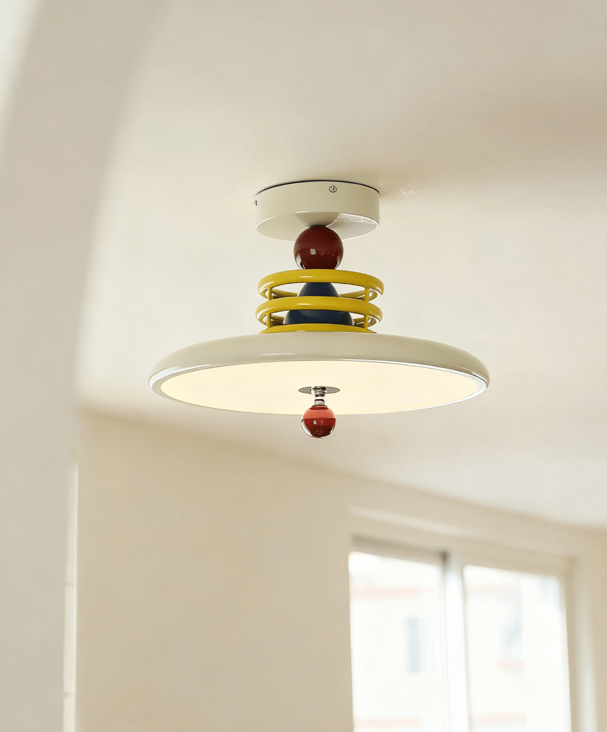 Zephiro Modern Ceiling Light – Memphis Style LED Flush Mount