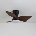 Zephyr Crest Ceiling Fan Light with LED and Remote – Modern Flush Mount