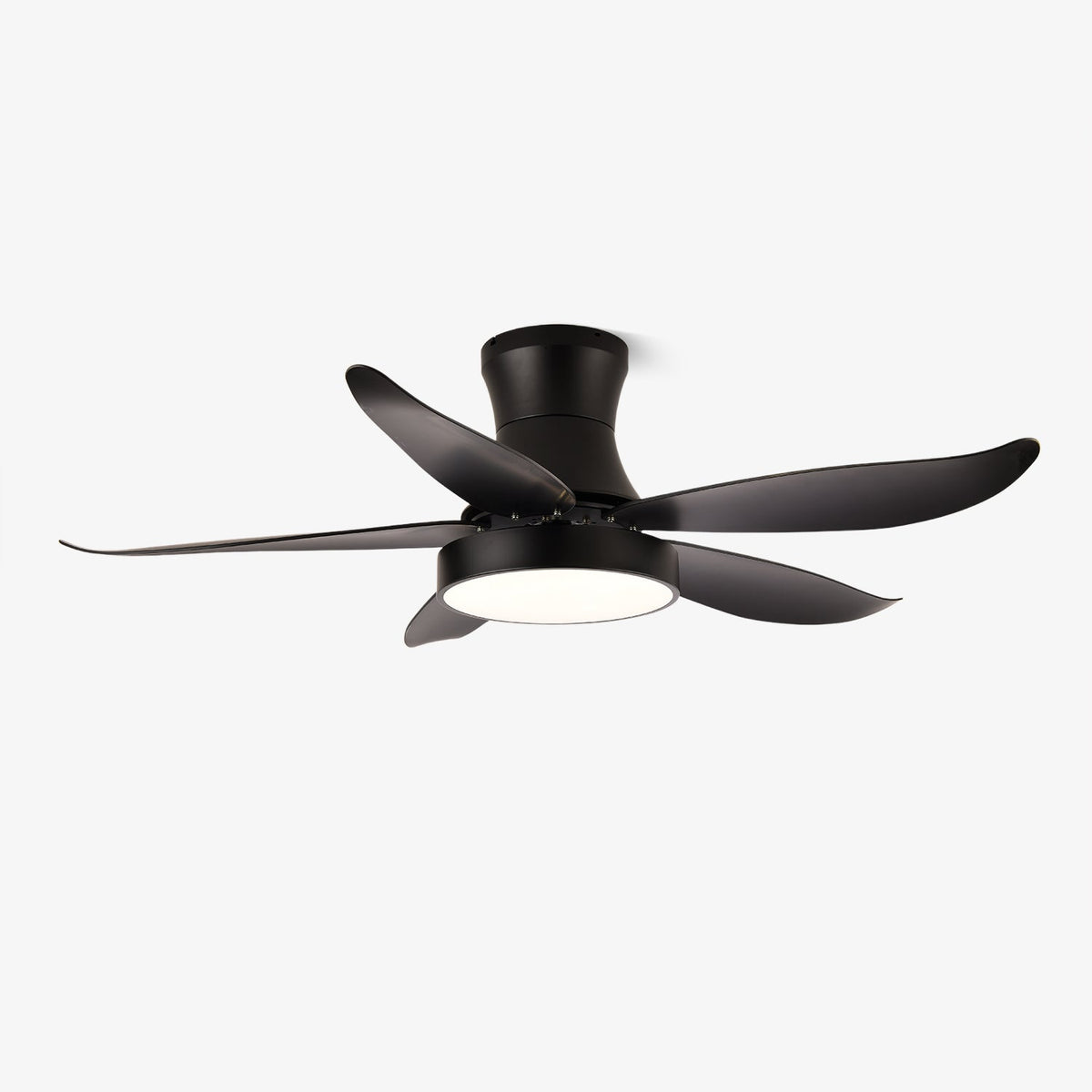 Zephyr Noir Ceiling Fan with Integrated LED Light, 48"