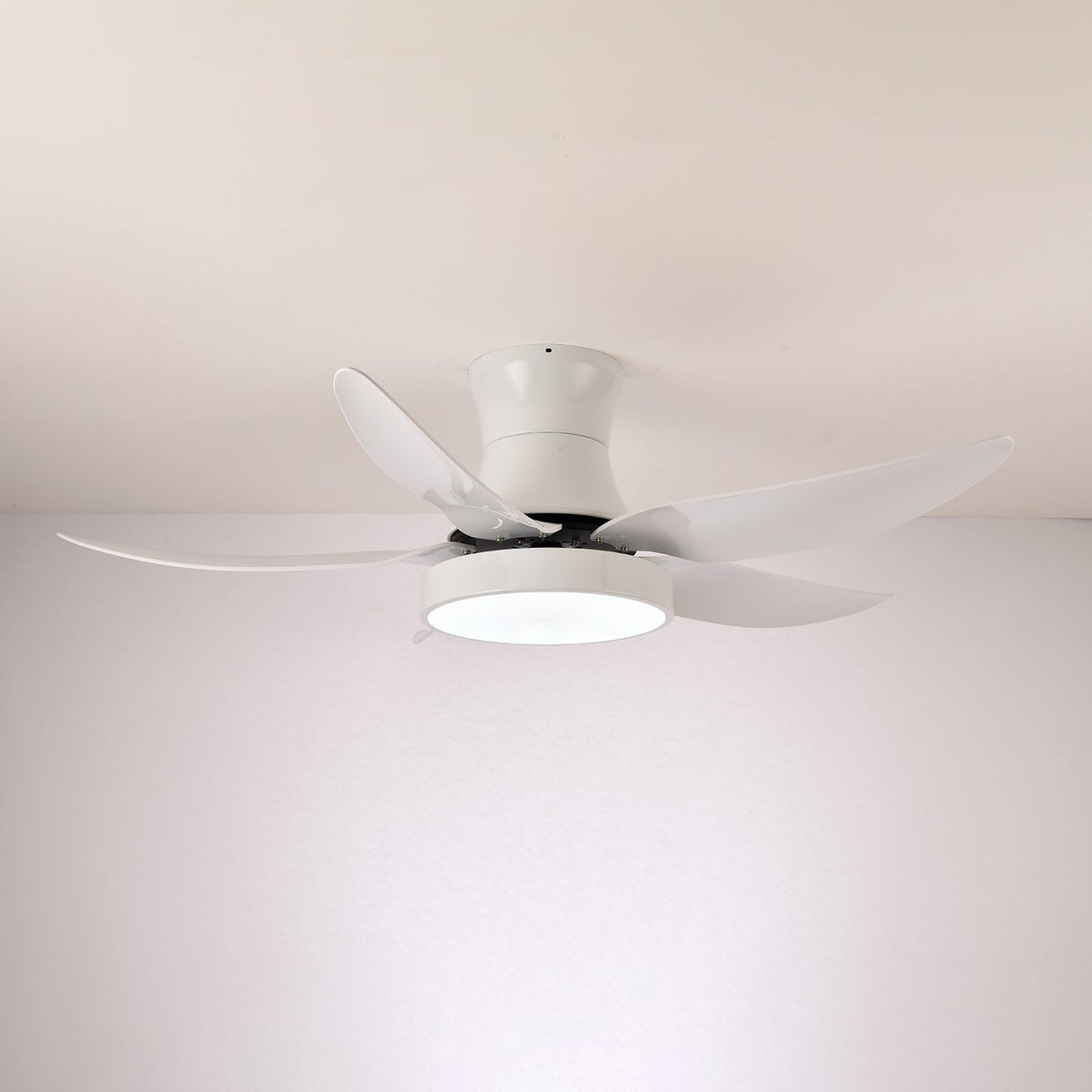 Zephyr Noir Ceiling Fan with Integrated LED Light, 48"