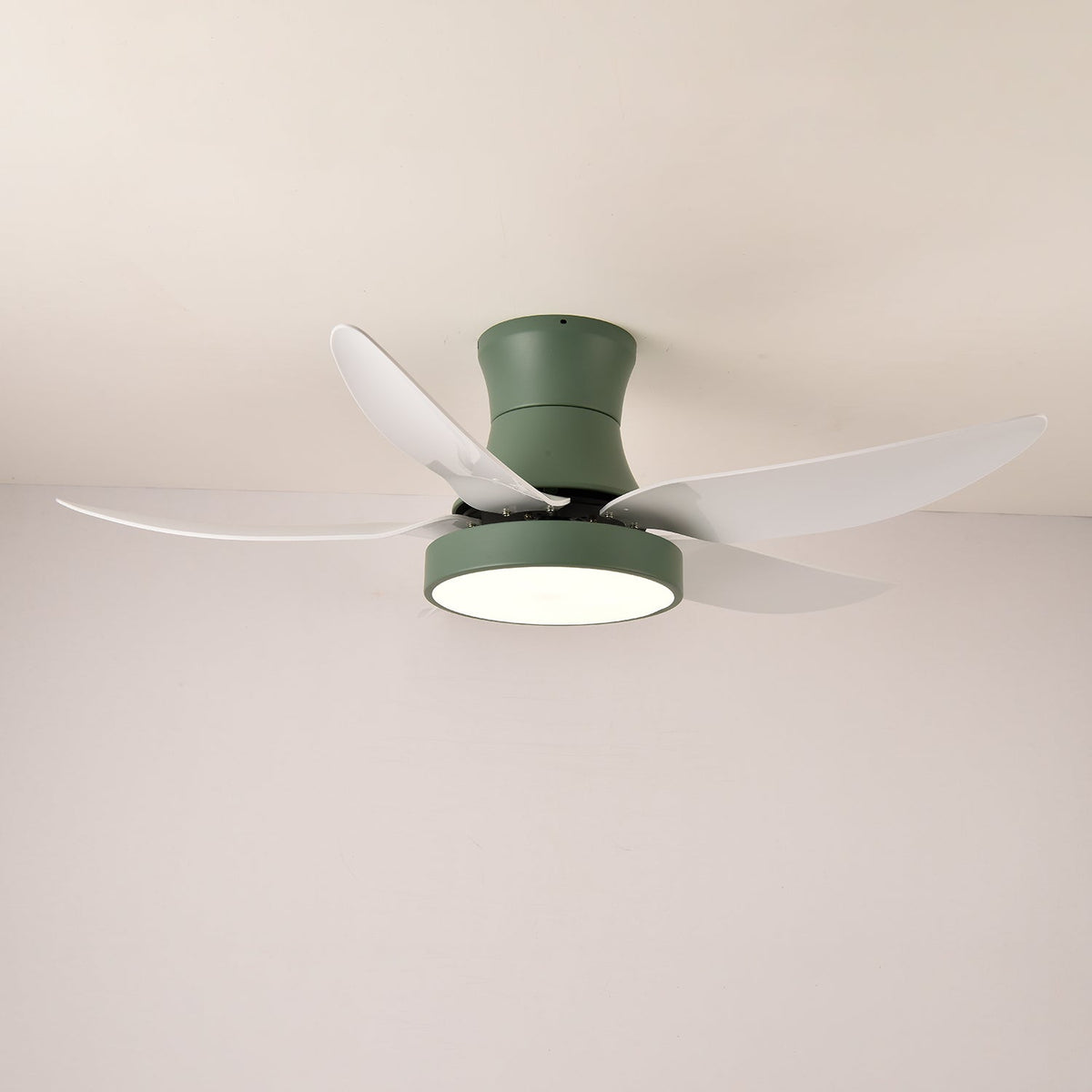Zephyr Noir Ceiling Fan with Integrated LED Light, 48"