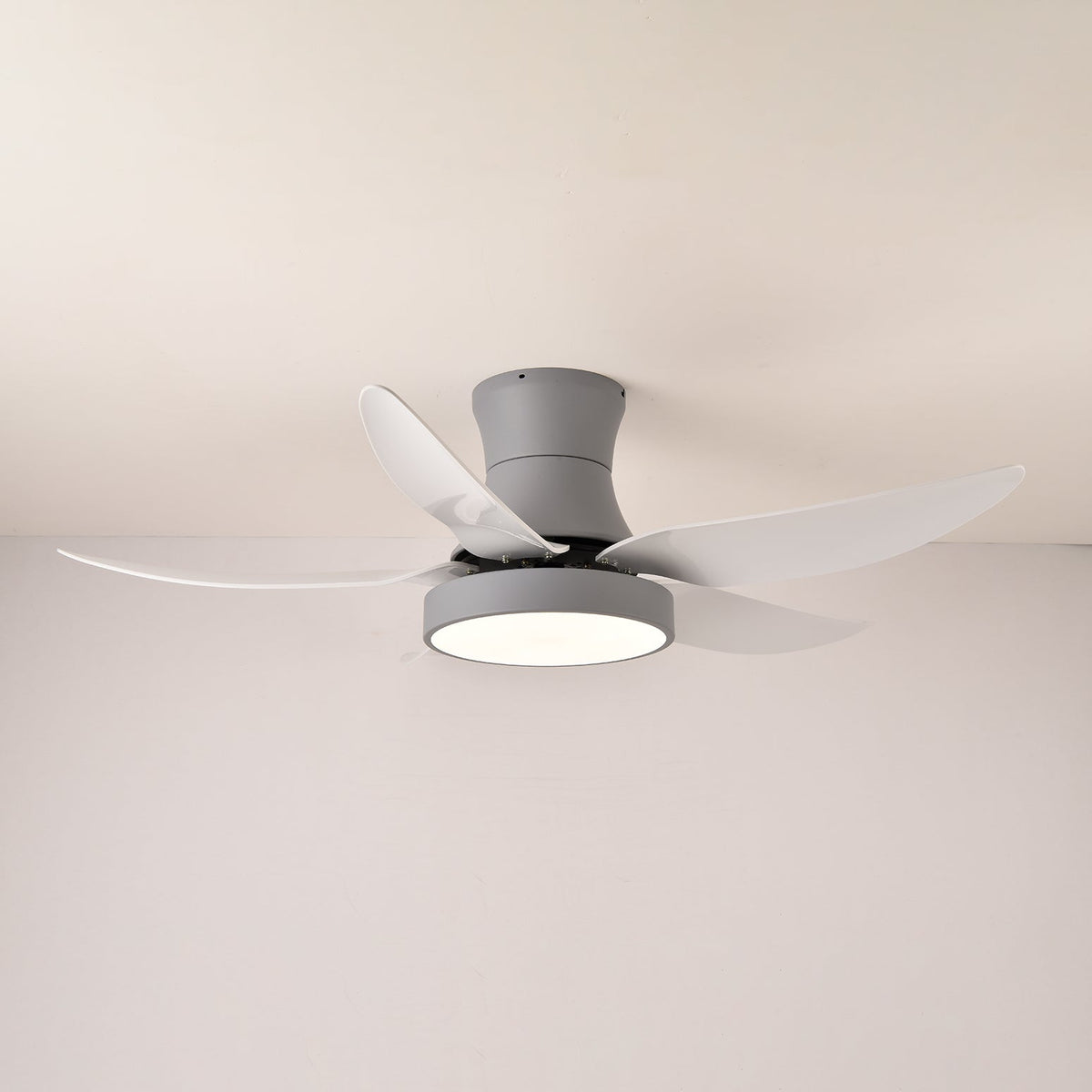 Zephyr Noir Ceiling Fan with Integrated LED Light, 48"