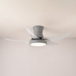 Zephyr Noir Ceiling Fan with Integrated LED Light, 48"