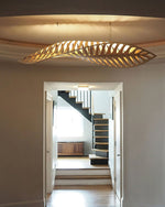 Zephyr Organic Wood LED Pendant Light for Modern Interiors