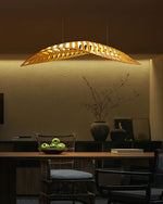 Zephyr Organic Wood LED Pendant Light for Modern Interiors