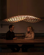 Zephyr Organic Wood LED Pendant Light for Modern Interiors